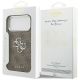 8. Guess 4G Big 4G Classic Logo Case for iPhone 17 Pro Max Brown - Silver