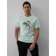 Men's regular printed T-shirt 4F 4FKAW26TTSHM4474-47S