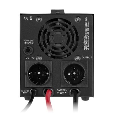 3. KEMOT PROsinus-500-LFP4 emergency power supply, pure sine wave converter with charging function 12V 230V 500VA/300W