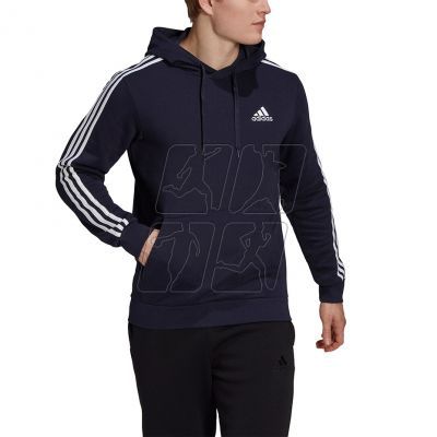 2. Adidas Essentials Fleece 3-Stripes Hoodie M GK9073