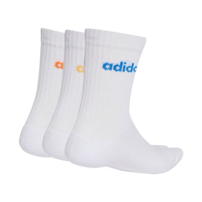 2. adidas Linear Crew Cushioned Socks 3 Pairs white KD1717