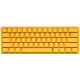 7. Ducky One 3 Mini Yellow Gaming Keyboard USB QWERTY US English Yellow