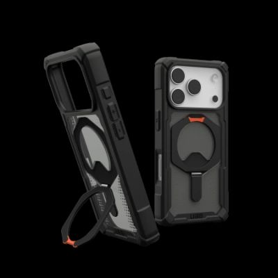 UAG Plasma XTE MagSafe Case for iPhone 17 Pro - Black and Orange