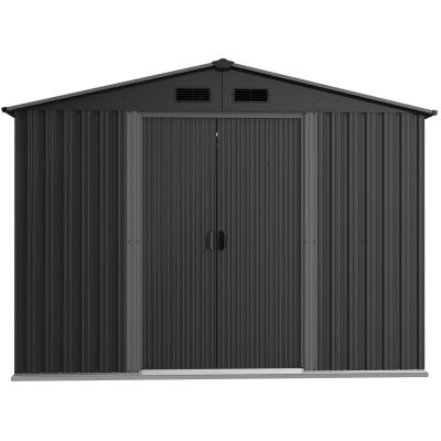 10. METAL GARDEN TOOL HOUSE 312X257X202CM