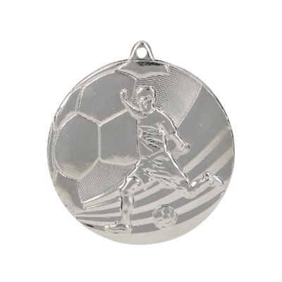 Silver Medal – Football – Steel Medal