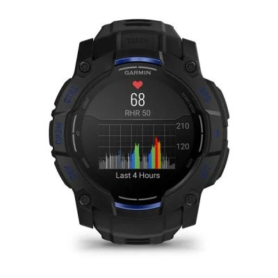 6. Garmin Instinct 3 3.3 cm (1.3") AMOLED 45 mm Digital 416 x 416 px Black GPS