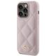 2. Guess Quilted Metal Logo case for iPhone 15 Pro - pink