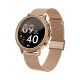 3. VELTORI VT310-1 Women's Smartwatch Gold Bracelet + Pink Silicone Strap
