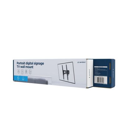 7. GEMBIRD DIGITAL SIGNAGE TV WALL MOUNT FOR PORTRAIT (TILT) 37”-75”