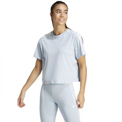 4. adidas Essentials 3-Stripes Single Jersey Crop Top W IS1568