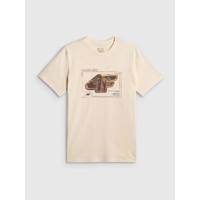6. Men's regular printed T-shirt 4F 4FRSS26TTSHM4230-11S