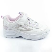 Fila Skye V children's sports shoes for girls with velcro, white