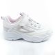 Fila Skye V children's sports shoes for girls with velcro, white