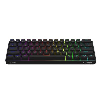 2. SAVIO MECHANICAL KEYBOARD BLACKOUT X2 OUTEMU BLUE HOT SWAP