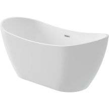 Freestanding oval acrylic bathtub - 160 cm