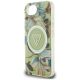 6. Guess IML Metal Glitter Flowers Triangle MagSafe iPhone 16e Case - Green