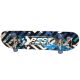 9. STREET BLUE WOODEN SKATEBOARD BEST SPORTING