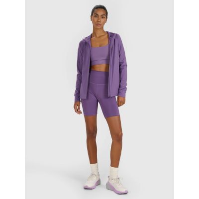 6. Women's quick-drying regular training sweatshirt 4F 4FWAW25TFSWF585-53S