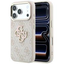 Guess 4G & Big Resin Logo Case for iPhone 17 Pro Max / 18 Pro Max - Pink