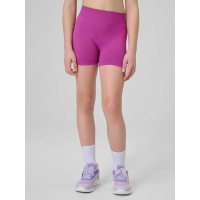 3. Girls' seamless sports short leggings 4F 4FJRSS26TFSTF140-53S