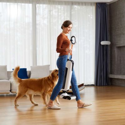20. UWANT D100 17000Pa Upright Vacuum Cleaner with Mopping Function and Charging Station - White