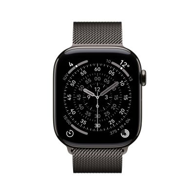 2. Apple Watch Series 11 GPS + Cellular 46mm Slate Titanium Case with Slate Loop - S/M