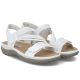 5. Comfortable women's sandals with Velcro and elastic bands, white Rieker 64870-81