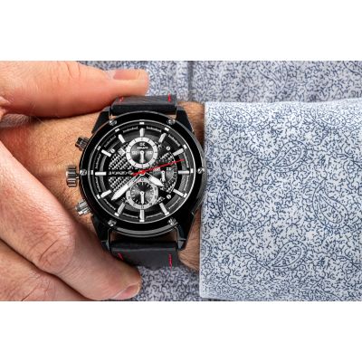 5. Men's Watch Giewont Chronograph Sapphire Black GW8810-A1