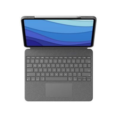 3. Logitech Combo Touch QWERTZ German Smart Connector Gray