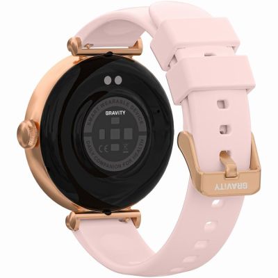 8. Smartwatch Gravity Rose Gold Silver Pink 2 Straps GT26-4