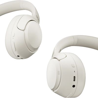 10. QCY H3 Over-Ear Headphones with ANC Bluetooth 5.4 Hi-Res Audio - White