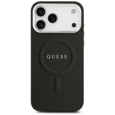3. Guess Classic Logo MagSafe Case for iPhone 17 Pro Max - Black