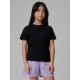 Girls' regular-fit plain T-shirt 4F 4FJRMM00TTSHF3553-20S