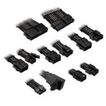 Kolink Core Pro Braided Cable Extension Kit 12V-2x6 Type 1 - Jet Black/Gunmetal Gray