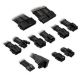 Kolink Core Pro Braided Cable Extension Kit 12V-2x6 Type 1 - Jet Black/Gunmetal Gray