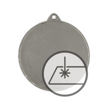 Medal with engraving on laminate
