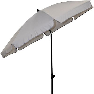4. GARDEN PARASOL 185 CM GREY