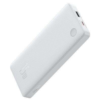 Baseus Airpow Lite 10000mAh 15W Power Bank with Baseus Simple USB-A - USB-C 30cm Cable - White