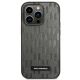 3. Karl Lagerfeld Saffiano Mono Metal Logo iPhone 14 Pro Max 6.7" Case - Gray