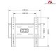 2. Maclean MC-777 TV wall mount (wall-mounted; 13" - 42"; max. 35kg)