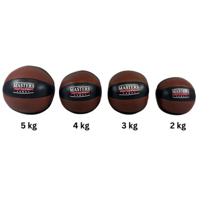 7. Natural Leather Medicine Ball MASTERS PL-NATURAL 5 kg