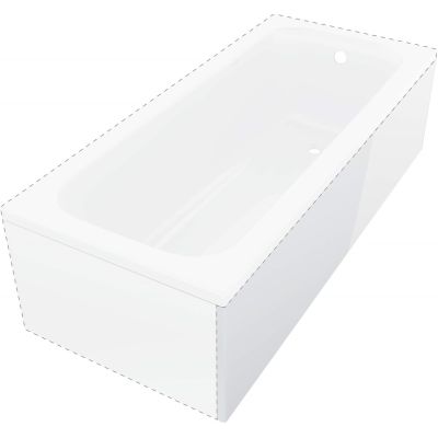 Prizma bathtub enclosure 160 cm - long side
