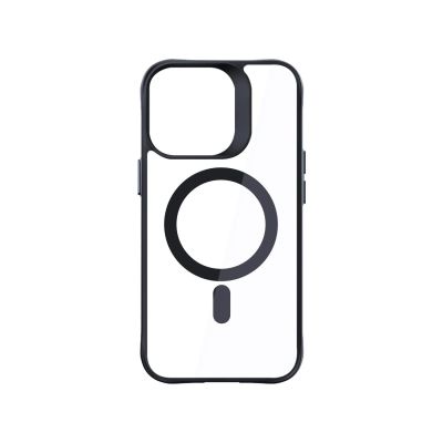 2. 3mk Satin Armor MagCase with MagSafe for iPhone 16 Pro - Clear with Black Frame