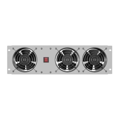 6. LANBERG VERTICAL VENTILATION PANEL 3U 19" FOR RACK CABINETS THREE FANS 230V GRAY