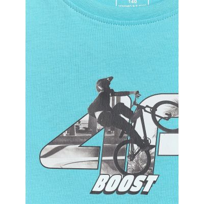 6. Boy's regular sleeveless T-shirt with print 4F 4FJRSS26TSLEM354-047S