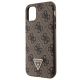 6. Guess GUHCN61P4TDSCPW Case for iPhone 11 / Xr - Brown Crossbody 4G Metal Logo