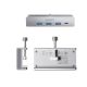 2. Orico MH4PC Hub Clamp-Mounted USB-C / 3x USB-A 3.0 + 1x USB-C 3.0 - Silver