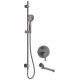 Concealed shower set with bathtub spout
