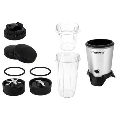 14. Esperanza MASTER EKM028 sports blender (1000W; black and silver)