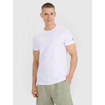 Men's regular plain T-shirt 4F 4FRSS25TTSHM3041-10S